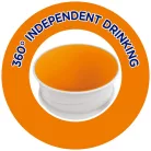 Perfect Cup 360° itatópohár 200 ml pohár peremű tanulópohár