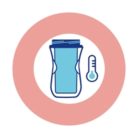 Chicco Sport Cup kulacs 266 ml duplafalú szívószálas csepegésmentes