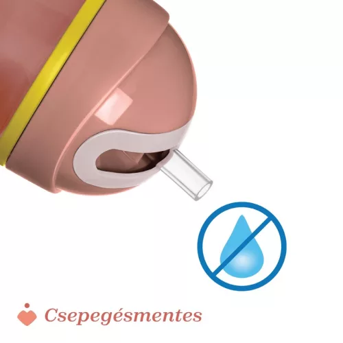 Sport Cup kulacs 266 ml duplafalú szívószálas csepegésmentes