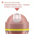 Sport Cup kulacs 266 ml duplafalú szívószálas csepegésmentes