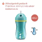 Sport Cup kulacs 266 ml duplafalú szívószálas csepegésmentes