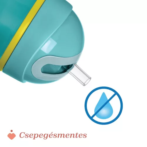 Sport Cup kulacs 266 ml duplafalú szívószálas csepegésmentes