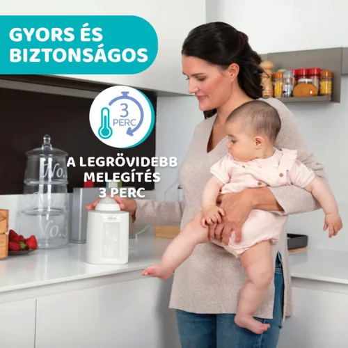 Cumisüveg-melegítő sterilizálóval elektromos