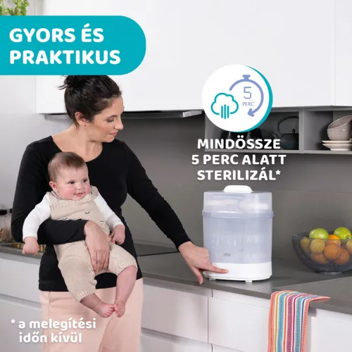Elektromos gőzsterilizáló 3in1 elektromos és mikrós használat