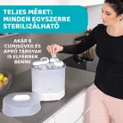 Elektromos gőzsterilizáló 3in1 elektromos és mikrós használat