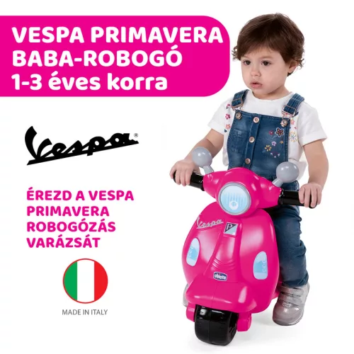 Vespa Primavera robogó 1-3 év lábbal hajtós rózsaszín