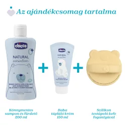   Nat.Sens. ajándék kozmetikai szett sampon&fürdető+testápoló+szil.mosókefe a