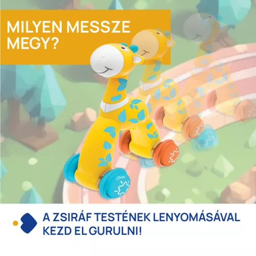 Push&Go Zsiráf Pszichomotoros képességfejlesztő