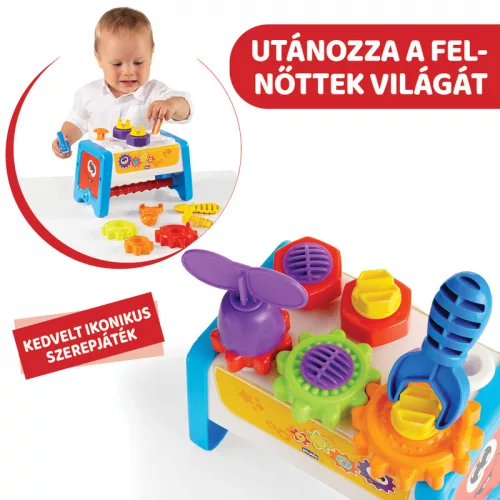 Szerelőpad és Szerszámos láda 2in1 fejlesztőjáték