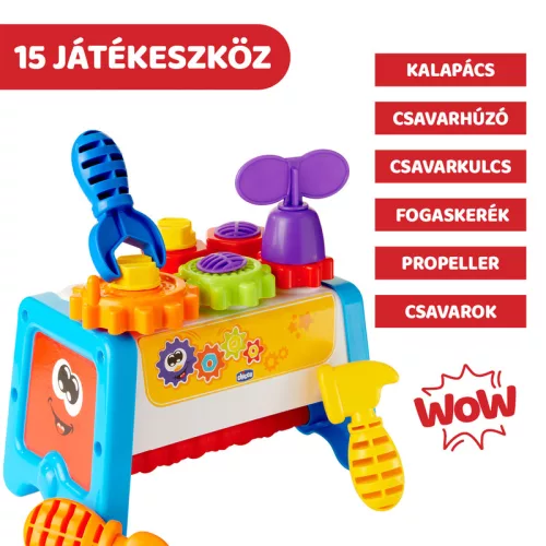 Szerelőpad és Szerszámos láda 2in1 fejlesztőjáték