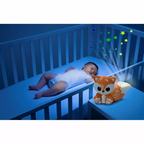 Foxy róka 2in1 projektor és éjfény elemes