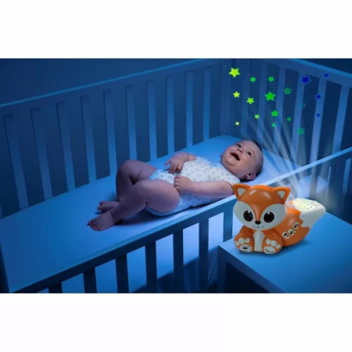 Foxy róka 2in1 projektor és éjfény elemes