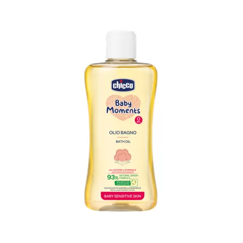 Fürdető olaj 200 ml - sensitive Baby Moments gyapotmagolaj és E-vitamin