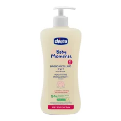   Micellás fürdető 500 ml - sensitive Baby Moments Baby Moments - gyapotmagolaj és E-vitamin