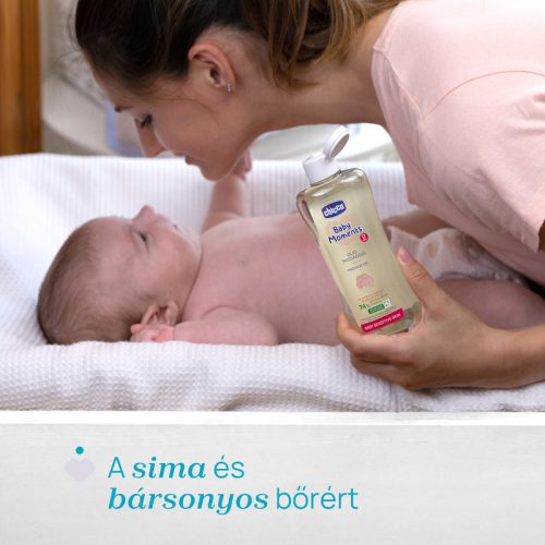 Babaolaj 200 ml -  sensitive Baby Moments gyapotmagolaj és E-vitamin