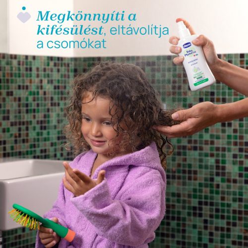 Kifésülő Spray 200 ml detangler - göndör, gubancos hajra - Kids mandula és őszibarack kivonattal