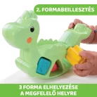 Hintázó dínó építőjáték 2in1 ECO+ ökoanyag