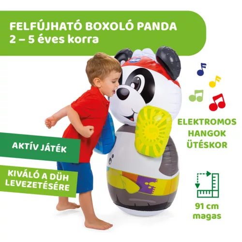 Panda boxolós játék felfújható