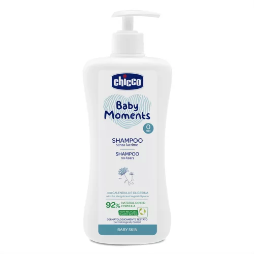 Sampon könnymentes 500 ml Baby Moments körömvirág és növényi glicerin