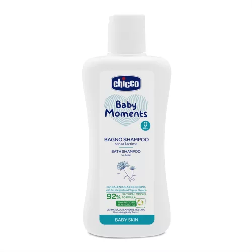 Fürdető & sampon 200 ml - könnymentes Baby Moments körömvirág és növényi glicerin