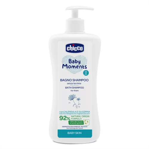 Fürdető & sampon 500 ml - könnymentes Baby Moments körömvirággal és növényi glicerinnel