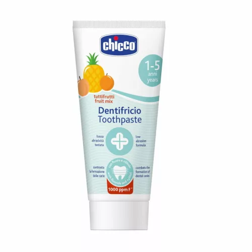 Vegyes gyümölcs ízű fogkrém 50 ml fluoridos xilittel Tuttifrutti 1-5 éves korra