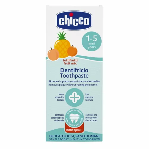 Vegyes gyümölcs ízű fogkrém 50 ml fluoridos xilittel Tuttifrutti 1-5 éves korra