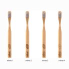 Bambusz fogkefe 1 db természetes