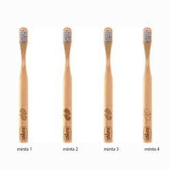 Bambusz fogkefe 1 db természetes