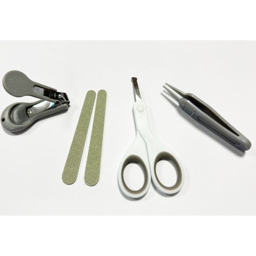 Manikűr készlet 5 db-os - Panda maci olló-csipesz-reszelő