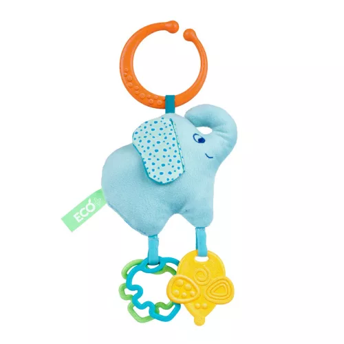 Elephant On the Go Eco+ rágókás textiljáték ökoanyagból