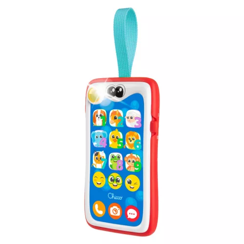 Smiley smartphone mosolygós okostelefon és babakocsijáték