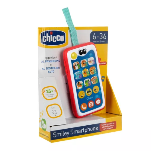 Smiley smartphone mosolygós okostelefon és babakocsijáték