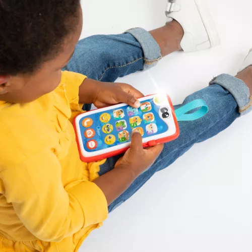 Smiley smartphone mosolygós okostelefon és babakocsijáték