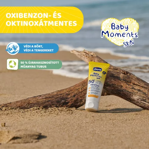 Ásványi Fényvédő krém SPF50+ (75 ml) UVA, UVB, INFRA sugárzás elleni nagyon magas védelem