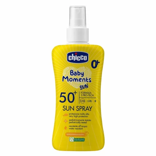 Fényvédő spray SPF 50+, 150 ml UVA, UVB, INFRA sugárzás elleni nagyon magas védelem