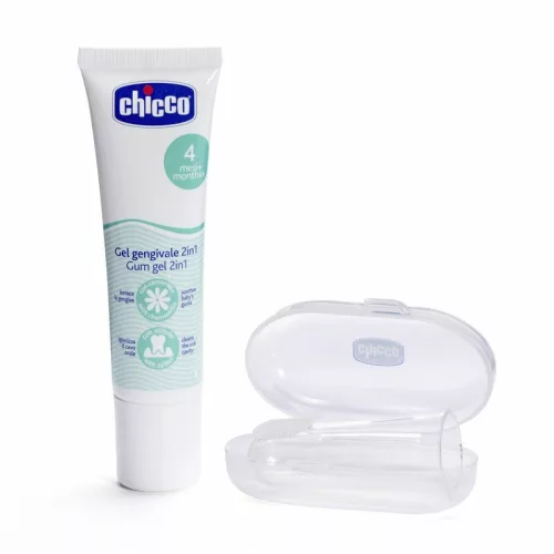 Inyzselé fogzás gél Szett 30 ml ujjfogkefével és tartótokkal