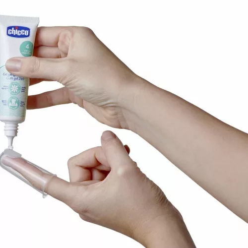 Inyzselé fogzás gél Szett 30 ml ujjfogkefével és tartótokkal