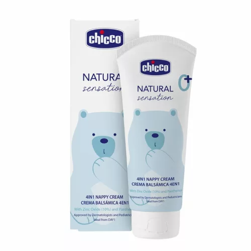 Popsikrém 4in1 illatmentes 100 ml, 10% cink-oxid Panthenol, E-vitamin