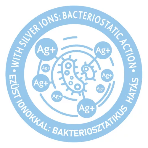 Fürdető szivacs ezüst ionokkal bakteriosztatikus hatás