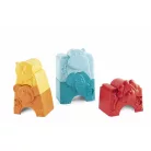 Állatos torony ECO+ 2in1 építőjáték ökoműanyag