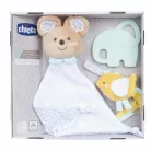Birth Gift Set - Újszülött ajándék szett szundikendő-rágóka-cumipánt
