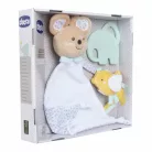 Birth Gift Set - Újszülött ajándék szett szundikendő-rágóka-cumipánt