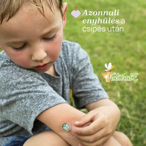 Csípés utáni tapaszok 30 db (3 év+) körömvirág, zanthoxylum, levendula és E-vitamin