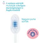 Fogkefe 3-6 év tejfogakhoz, tapadókorongos védőkupakkal