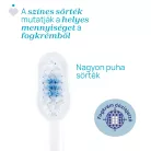 Fogkefe 3-6 év tejfogakhoz, tapadókorongos védőkupakkal
