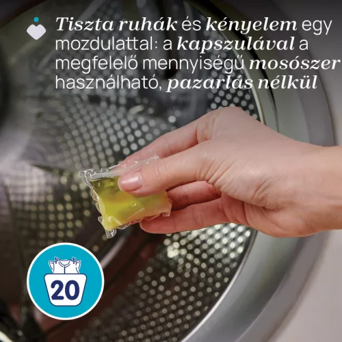 Mosókapszula 20 db zselés mosógél kapszulák gépi mosáshoz