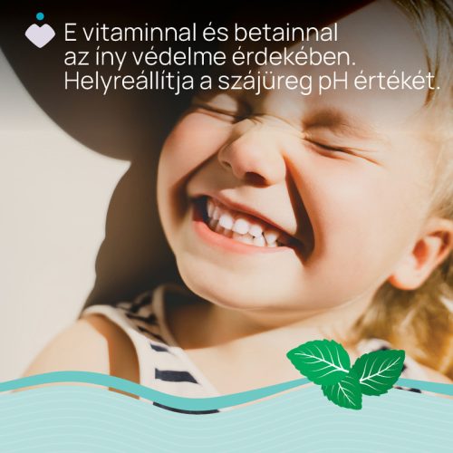 Menta ízű fogkrém fluoridos 50 ml xilittel 6 év+