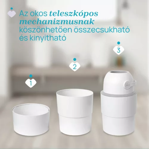 Teleszkópos pelenkatároló (15 db nejlonzsákkal) extra utántöltő-költség nélkül