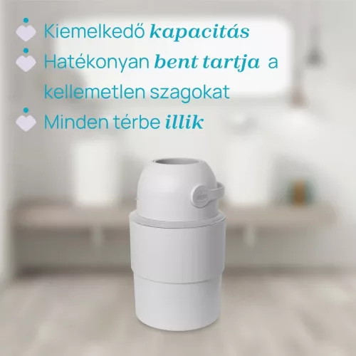 Teleszkópos pelenkatároló (15 db nejlonzsákkal) extra utántöltő-költség nélkül